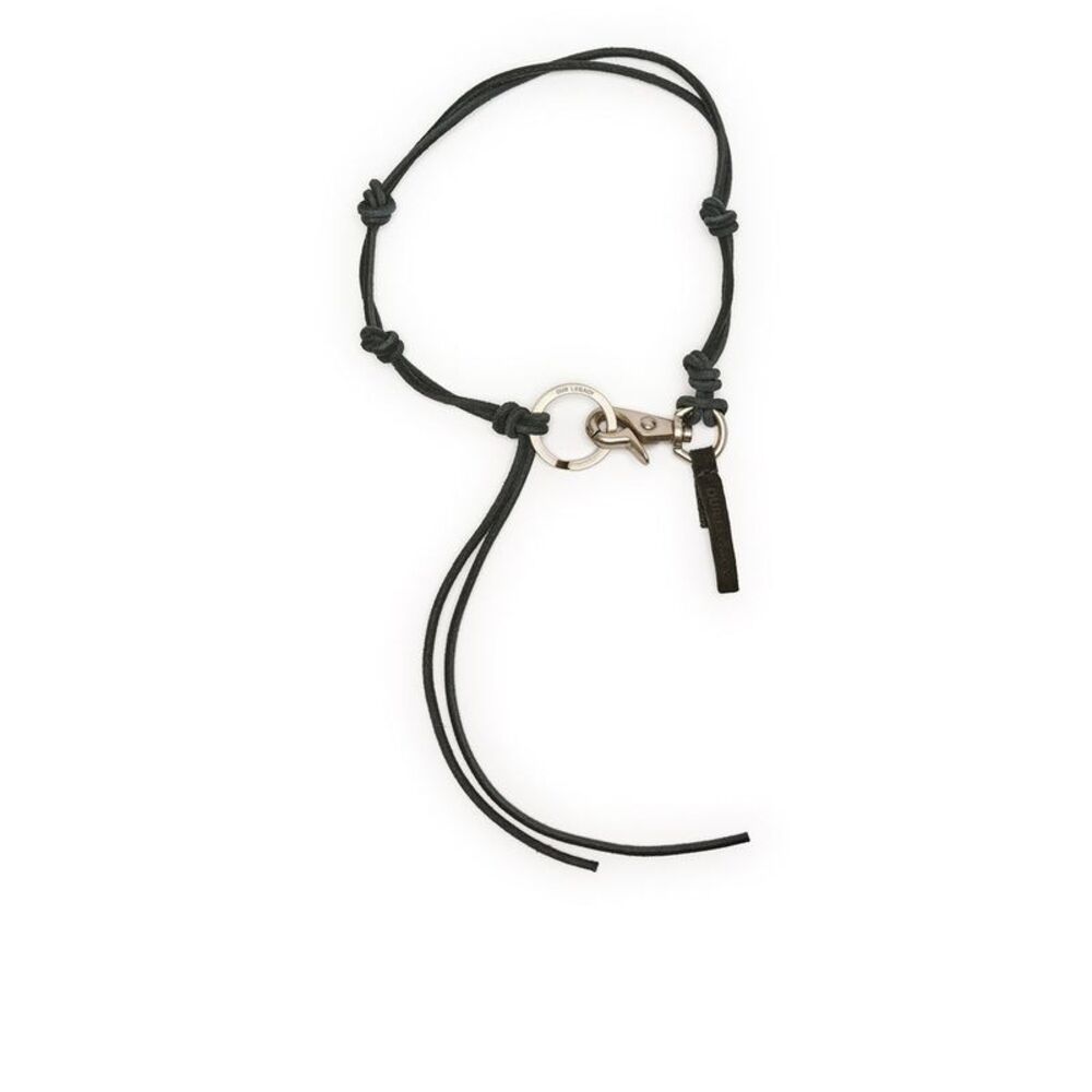 Our Legacy Men Ladon Black Leather Necklace